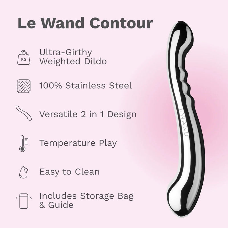 Le Wand Stainless Steel Contour Pleasure Massager