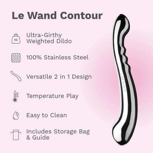 Le Wand Stainless Steel Contour Pleasure Massager
