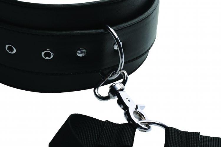 Master Series Acquire Easy Access Thigh Harness With Wrist Cuffs
