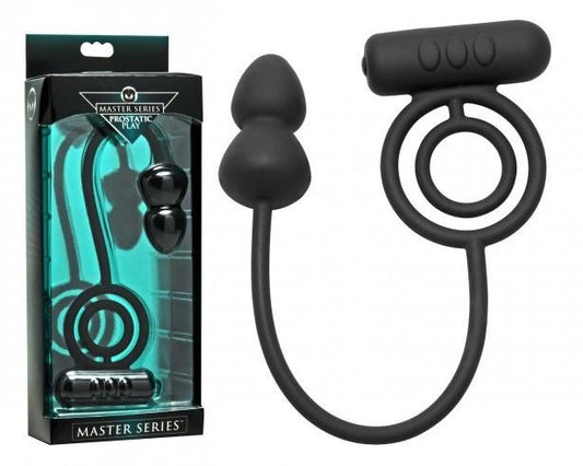 Master Series Prostatic Play Voyager 1 Vibrating Cock Ring and Anal Stimulator 65 G [Limited Period SALE*]