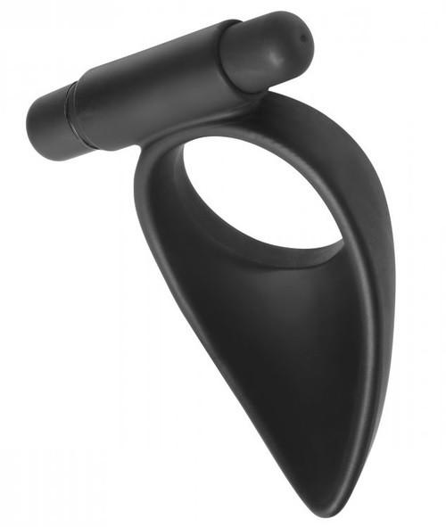 Master Series Vibro Silicone Vibrating Cock Ring With Taint Teaser [Clearance SALE*]