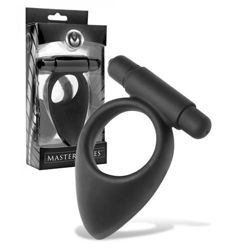 Master Series Vibro Silicone Vibrating Cock Ring With Taint Teaser [Clearance SALE*]