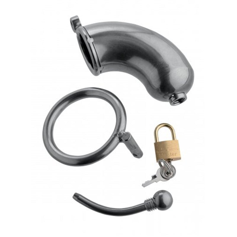 Master Series Armor Chastity Cage With Removable Urethral Insert [Clearance SALE*]