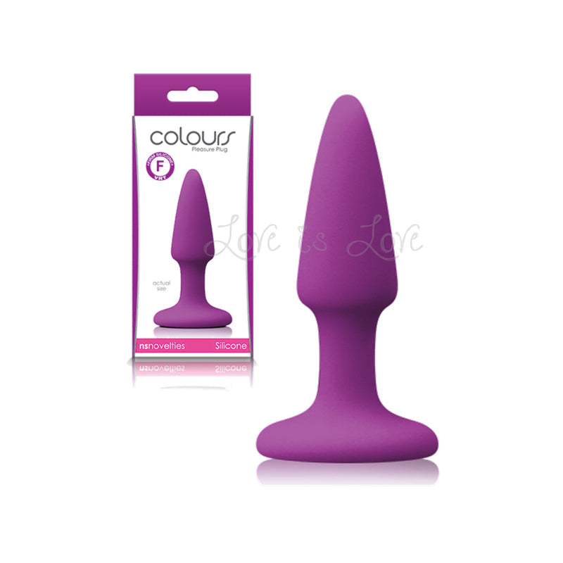 NS Novelties Colours Pleasures Mini Silicone Plug Purple or Pink