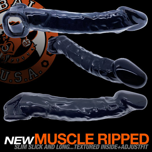 Oxballs Muscle Ripped Cocksheath With Adjustable Fit OX-3046 Black or Clear or Night Edition
