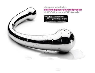 Njoy Pure Wand NJ-001 G-Spot or P-Spot Metal Wand [Authorized Dealer]