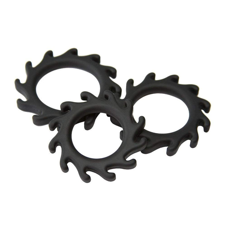 NMC Enhance Ornament Silicone Stretchy Cock Ring Set Grey