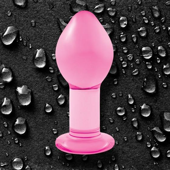 NS Novelties Crystal Premium Glass Pink 4 Inch Large (Limited Period Sale)