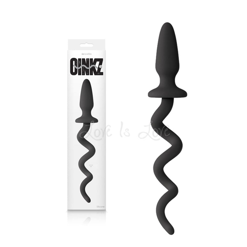 NS Novelties Oinkz Tail Butt Plug Black