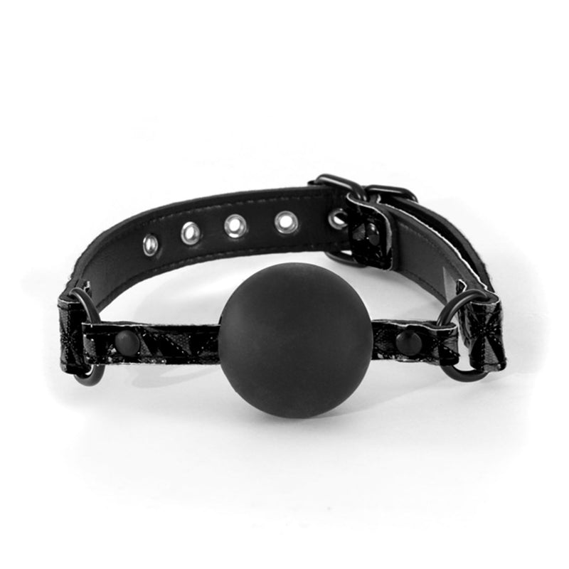 NS Novelties Sinful Ball Gag Soft Silicone Black