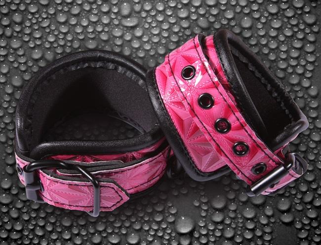 NS Novelties Sinful Wrist Cuffs Black or Pink