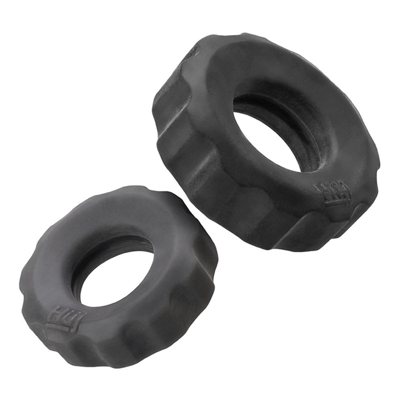 Oxballs Hunkyjunk Cog 2-Size 2-Pack C-Rings Tar/Stone