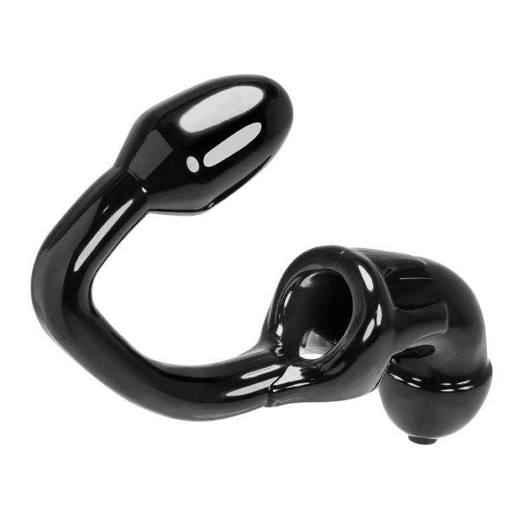 Oxballs Tailpipe Chastity Cock Lock Attached Ass Lock Butt Plug