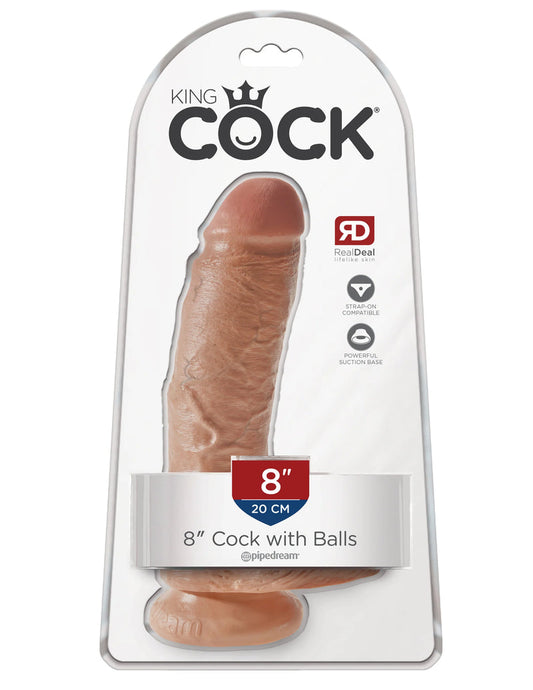 King Cock 8 Inch Cock with Balls (Authorized Dealer)