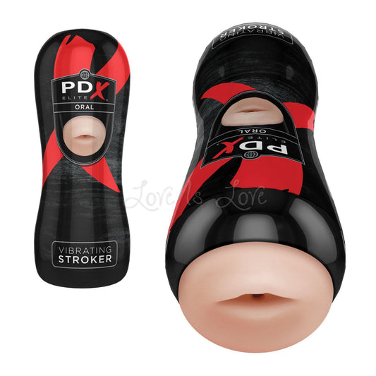 Pipedream PDX Elite Vibrating Oral or Pussy or Anal Stroker