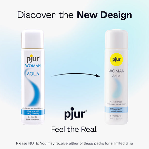 Pjur Woman Aqua Water-Based Lube 100 ml 3.4 fl oz (Latest New Packaging)