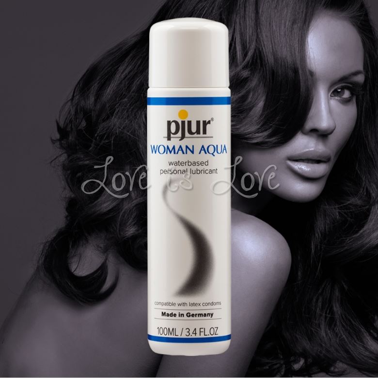 Pjur Woman Aqua Water-Based Lube 100 ml 3.4 fl oz (Latest New Packaging)
