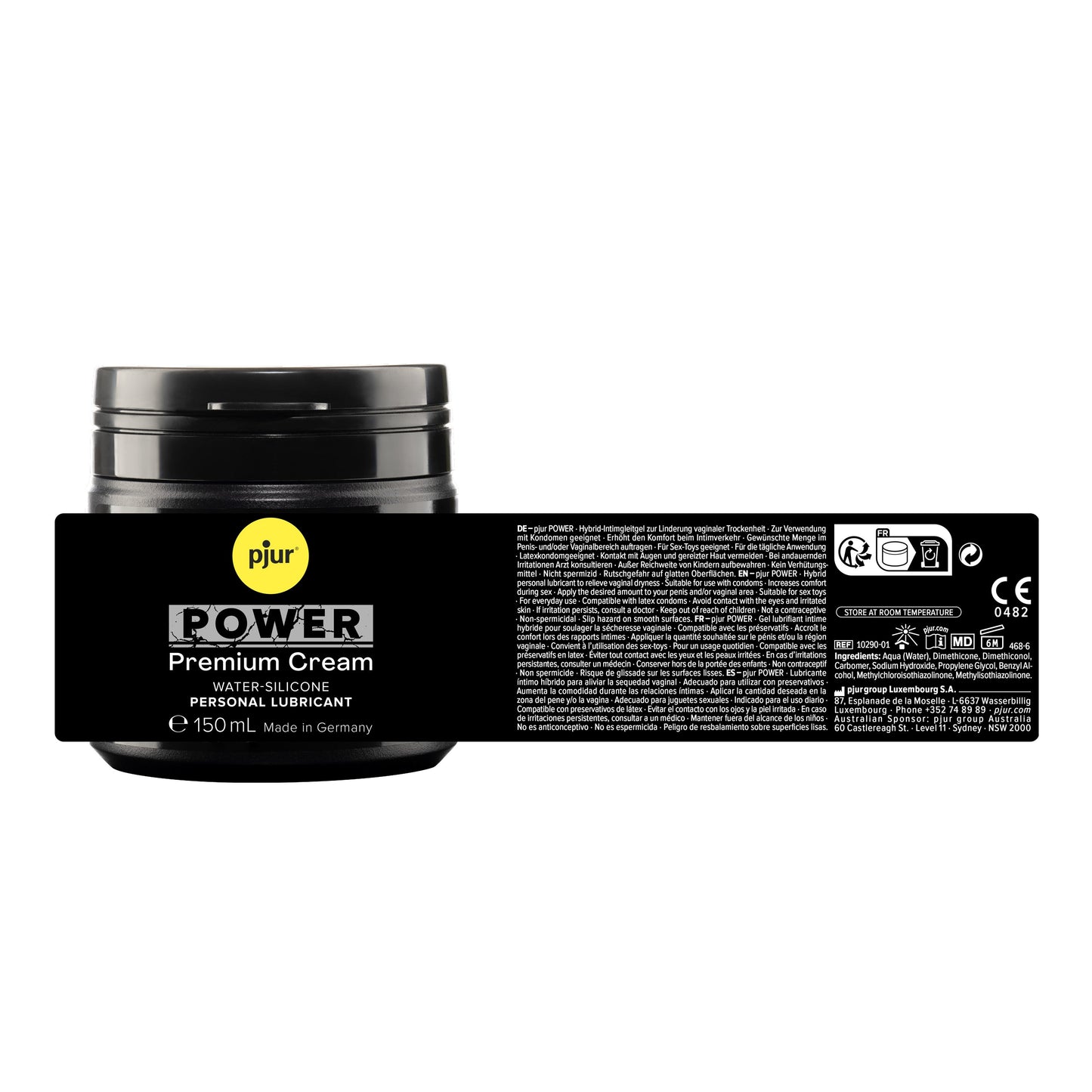 Pjur Power Premium Cream Water-Silicone Hybrid Lubricant 150 ML