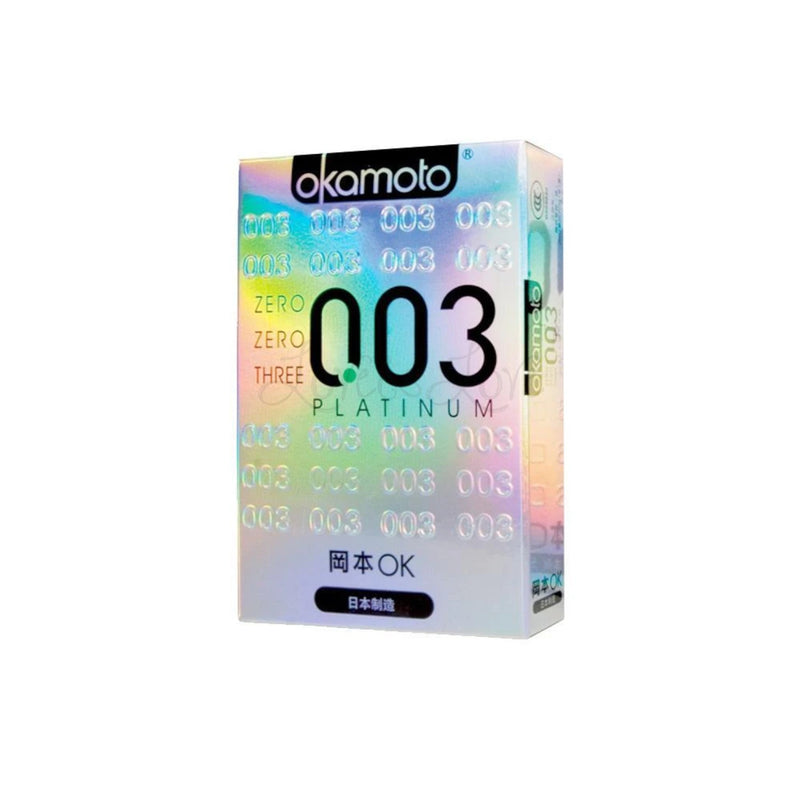 Okamoto World's Thinnest 0.03 Platinum Condom 4pcs or 10pcs