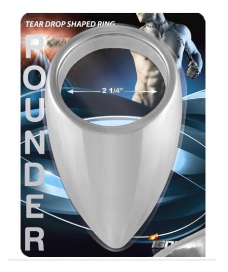 Si Pounder Tear Drop Shaped Ring  2.25 Inch (Crafted from the Finest Chromed Steel)(Limited Stock)