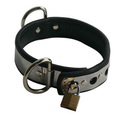Strict Leather Lined Metal Band Sub-Stylish Collar (Limited Period Sale)