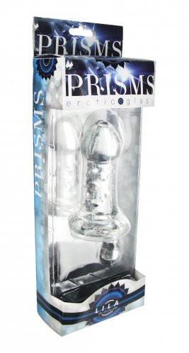 Prisms Erotic Glass Lila Nubbed Rotator Glass Plug