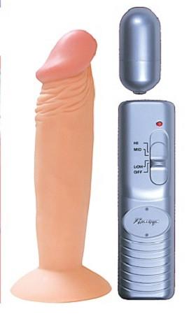 Real Skin All American Whoppers Vibrating 6 Inch Dildo With Bullet