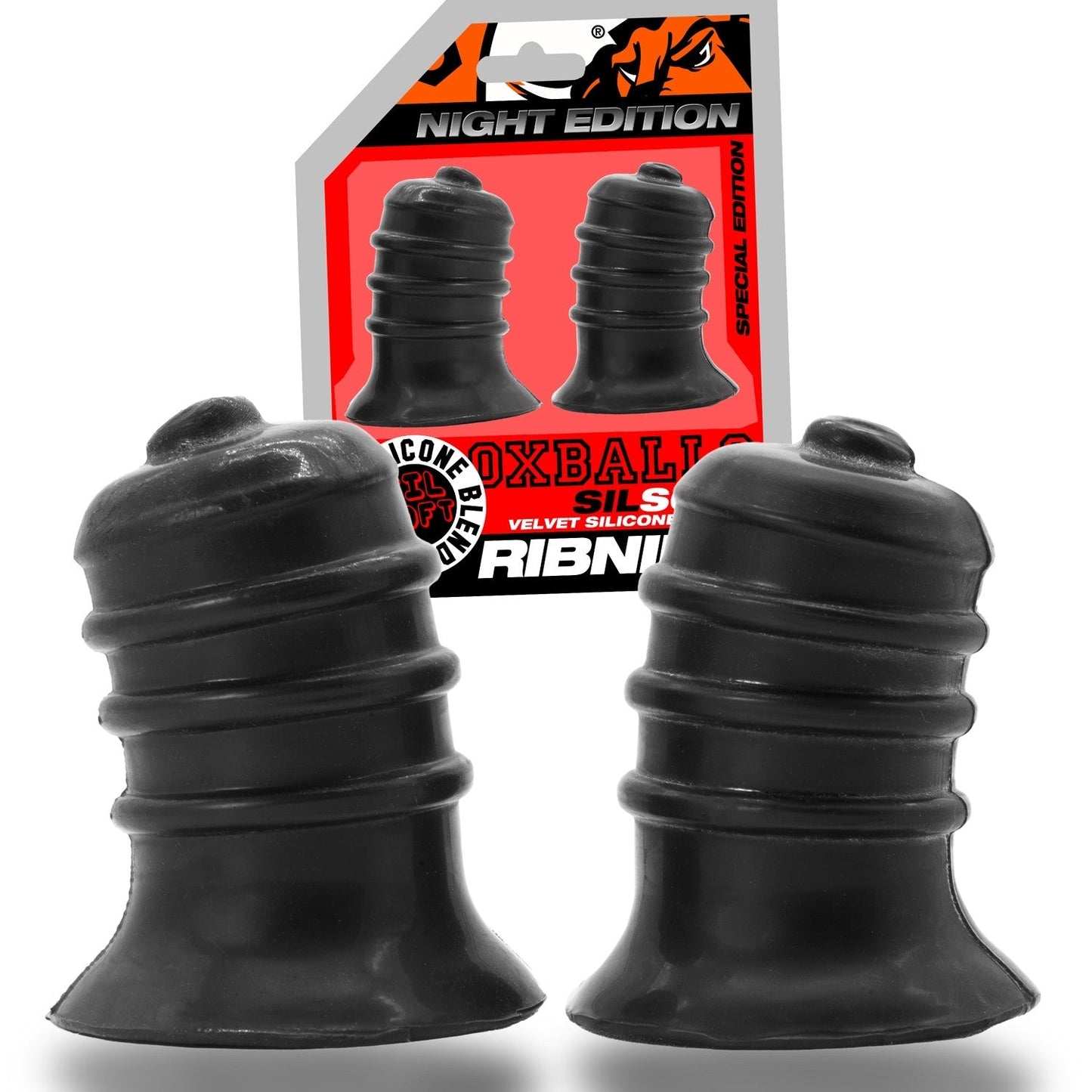 Oxballs Ribnips Curved Gripper Nipple Suckers Night Edition