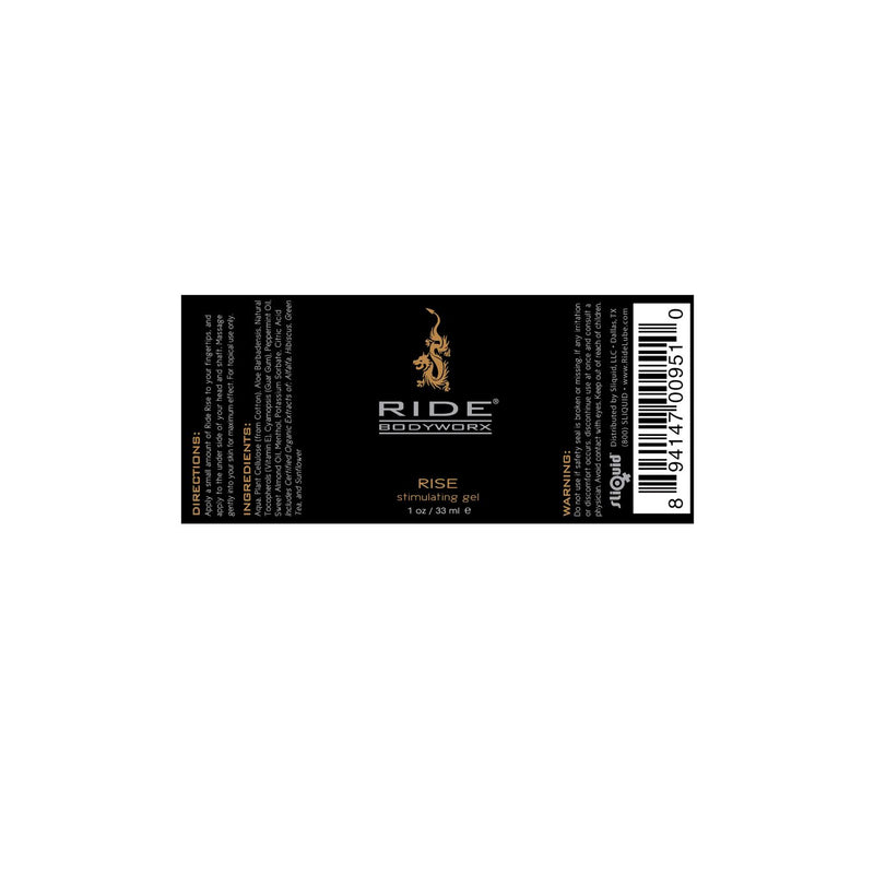 Sliquid Ride Bodyworx Rise Stimulating Gel 30 ml 1 fl oz (Limited Period Sale)