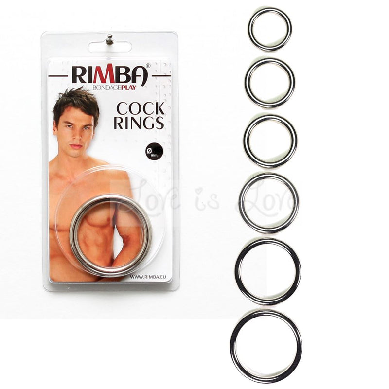 Rimba Stainless Steel Seamless Solid Cock Ring RIM 7371 (Nickel Free Top Quality Metal)