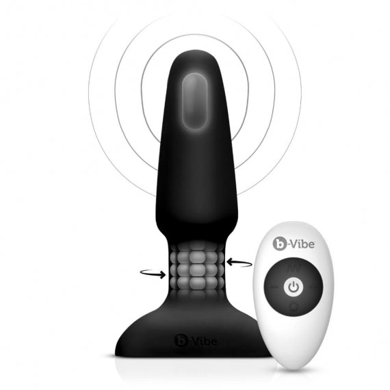 b-Vibe Remote Control Rimming 2 Vibrating Silicone Plug