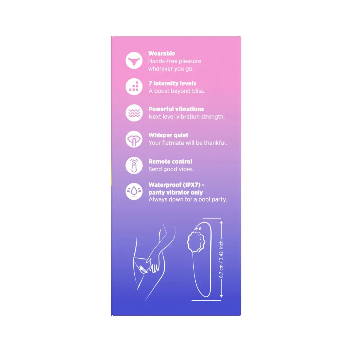 Romp Party Rechargeable Wearable Panty Vibrator Only You're Invited