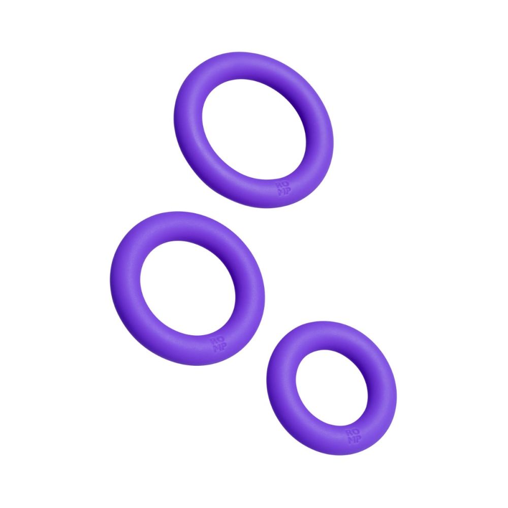 Romp Remix Trio Penis Rings Triple The Thrill 3-Piece Silicone Cock Rings