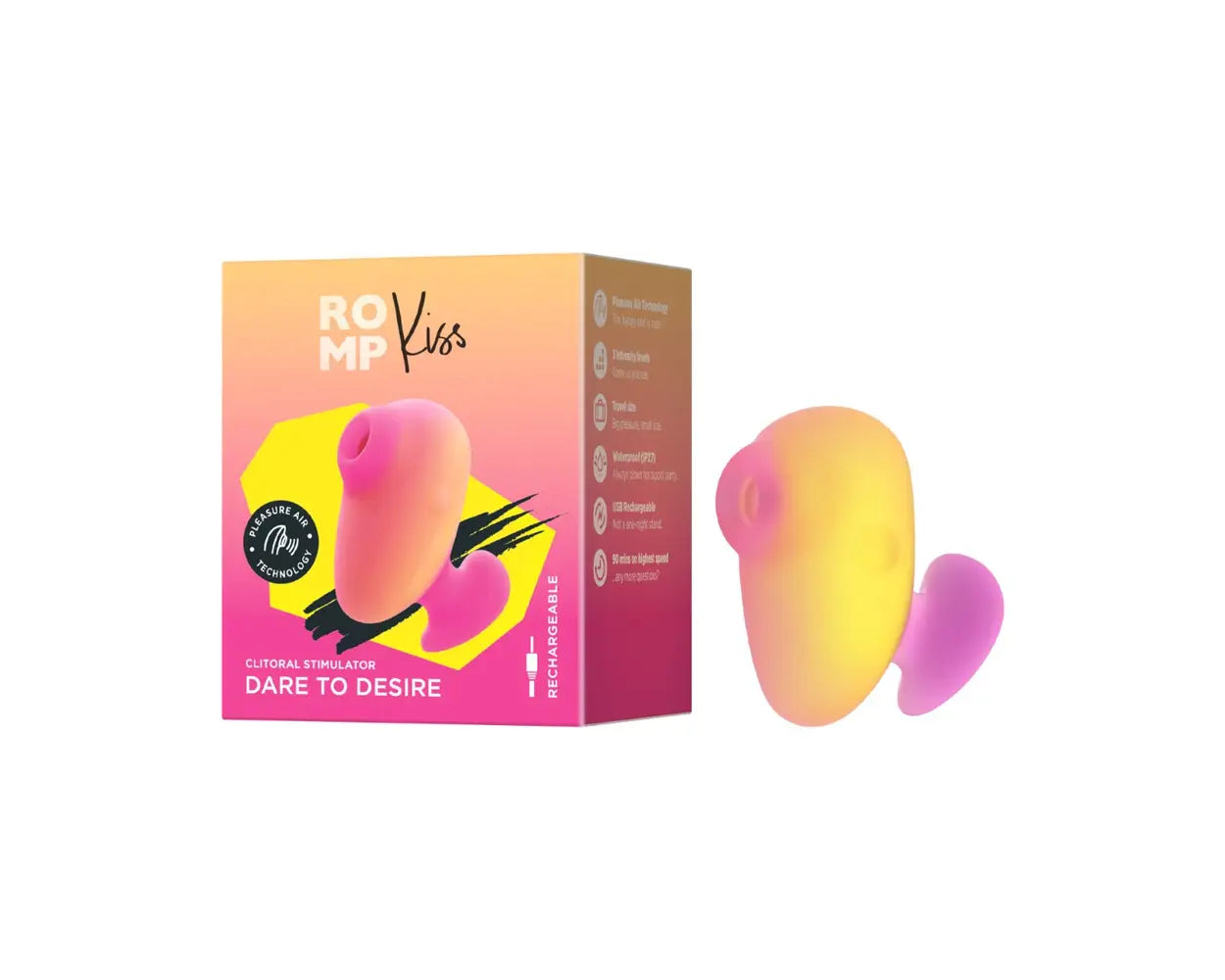 Romp Kiss Rechargeable Clitoral Stimulator Dare to Desire