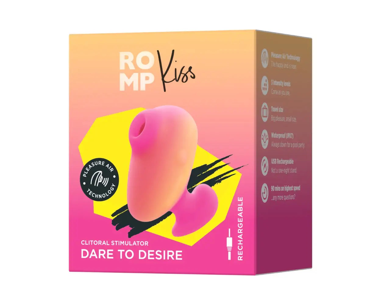 Romp Kiss Rechargeable Clitoral Stimulator Dare to Desire