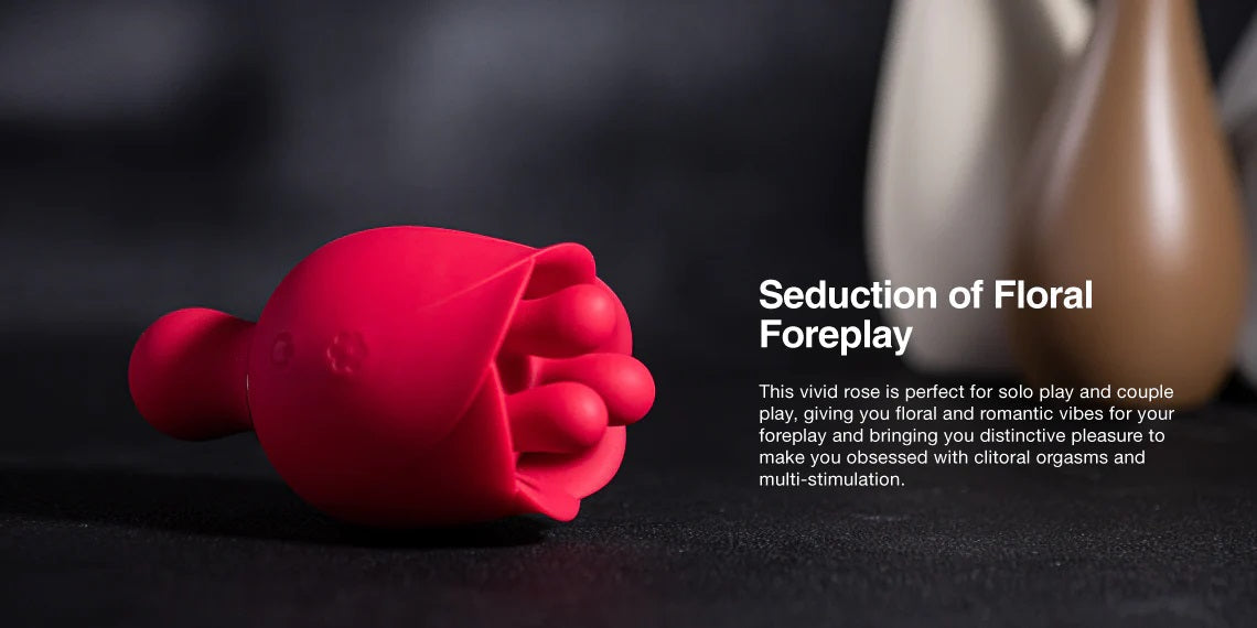 Honey Play Box Rosewyn Rotating Rose Toy Vibrator & Pinpoint Stimulator
