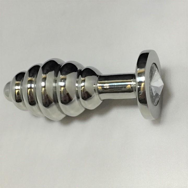 Rouge Garments Stainless Steel Threaded Butt Plug 80mm 197g (Stock Reduction Sale)