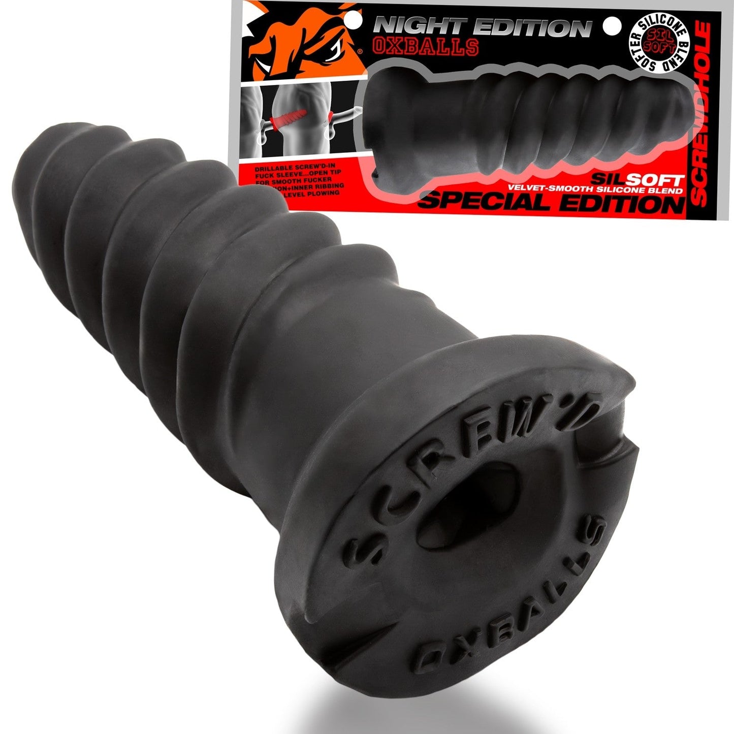 Oxballs Screwdhole Screw-shape Fuckable Hole-Filler Night Edition