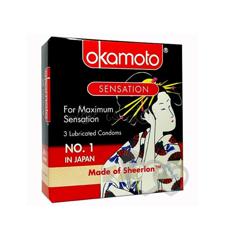 Okamoto Sensation Condom 3pcs or 12pcs