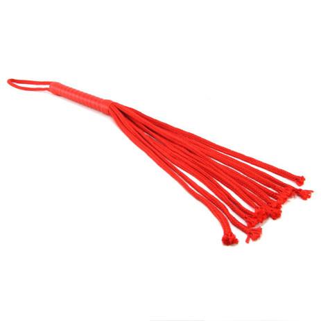 Sex & Mischief Red Rope Flogger 24 Inches