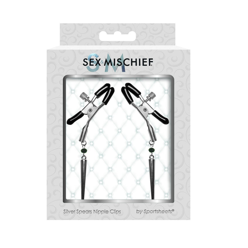 Sex & Mischief Silver Spears Nipple Clips