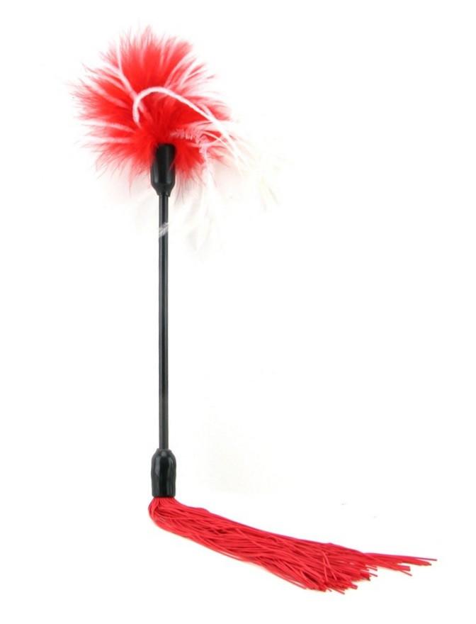 Sex & Mischief Whip & Tickle in Red/White