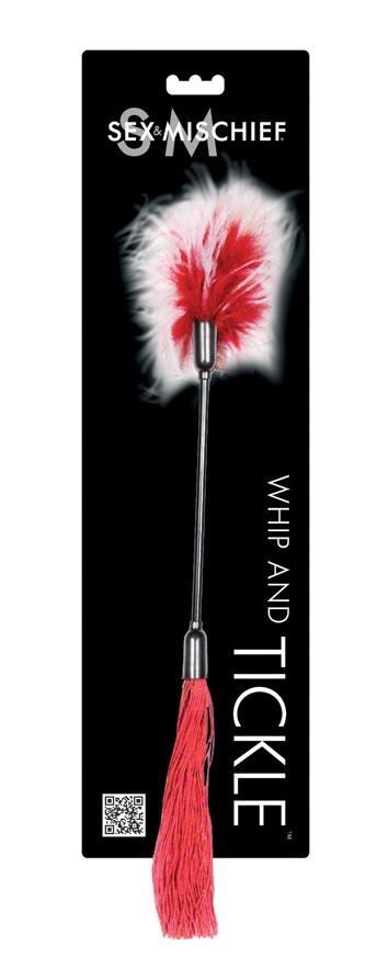 Sex & Mischief Whip & Tickle in Red/White