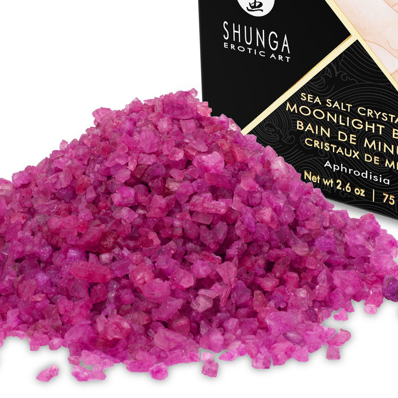 Shunga Moonlight Bath Sea Salt Crystals Aphrodisia 2.6oz/75 g