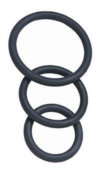 Spartacus 3 Pack Nitrile Cock Ring Set  (Made of 100% skin-safe nitrile)