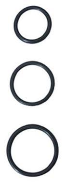 Spartacus 3 Pack Rubber Cock Ring Set
