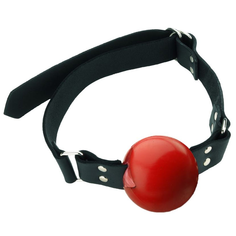 Spartacus Ball Gag Oiltan Leather With D-Ring Closure (Good Reviews)