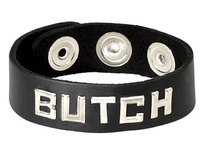Spartacus Wordband Leather Wristband -Eat Me or Sexy