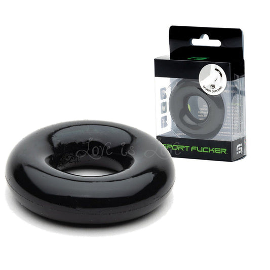Sport Fucker Premium Silicone Chubby Cockring Black