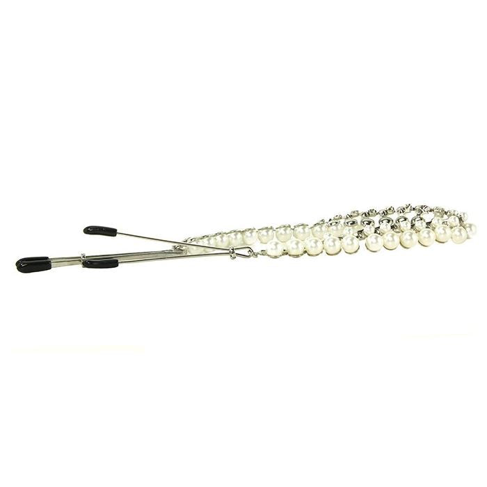 Sportsheets Midnight Pearl Chain Nipple Clips